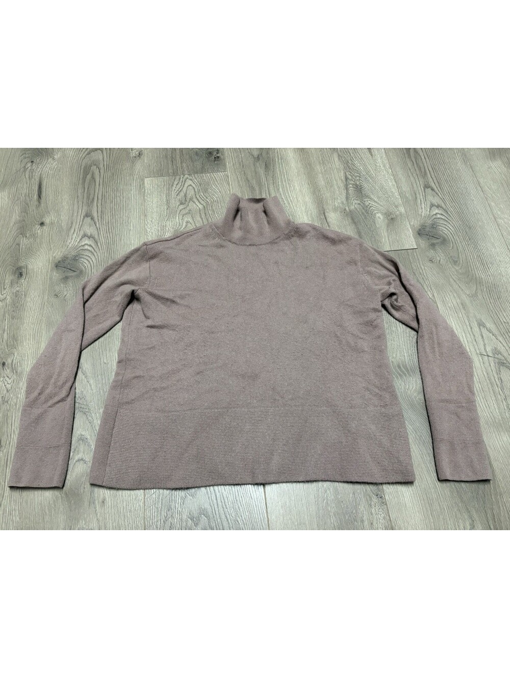 Everlane Women’s Cashmere Stroopwafel Turtleneck Sweater Brown Tan Size S